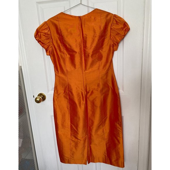 RARE Toronto Designer Silk Iridescent Y2K Dress - Picture 7 of 16